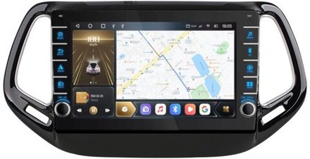 Магнитола для Jeep Compass 2016+ - Carmedia OL-1255 (крутилки) QLed, Android 10, ТОП процессор, CarPlay, SIM-слот