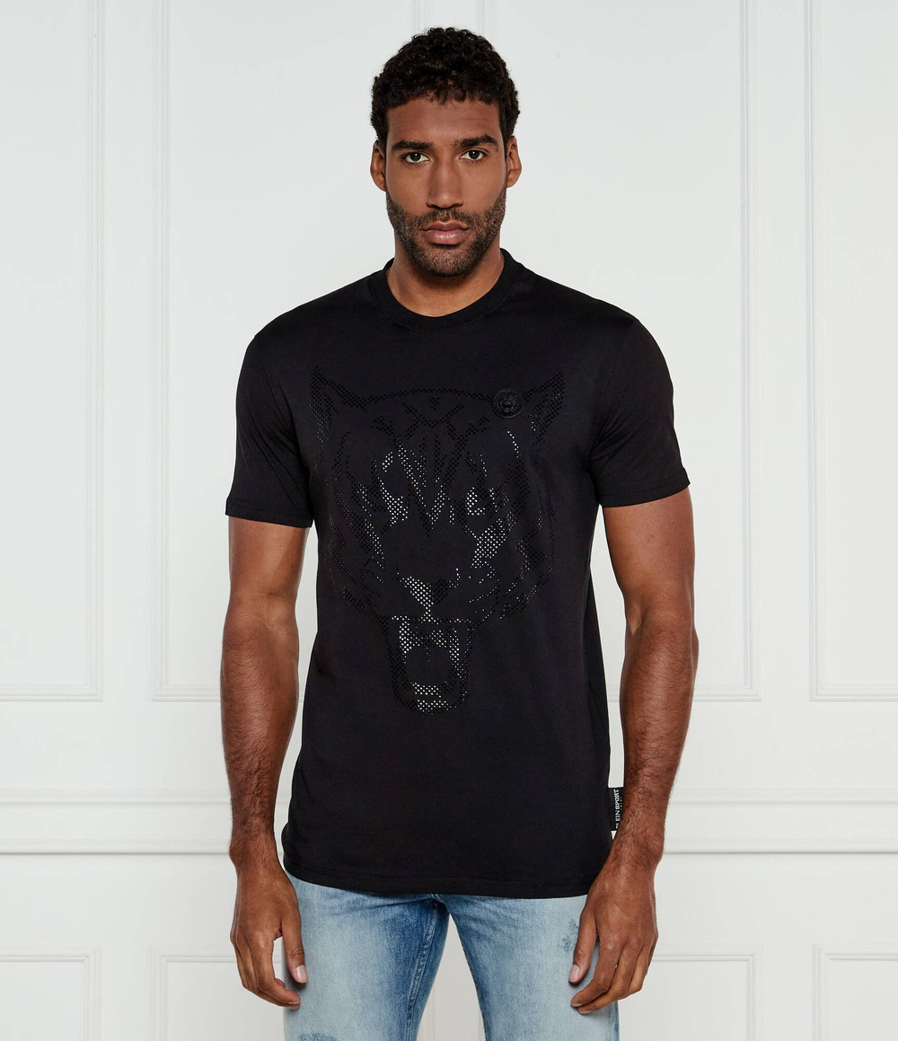 Футболка Lamina Tiger Plein Sport - черный(MTK8009 STE001N)