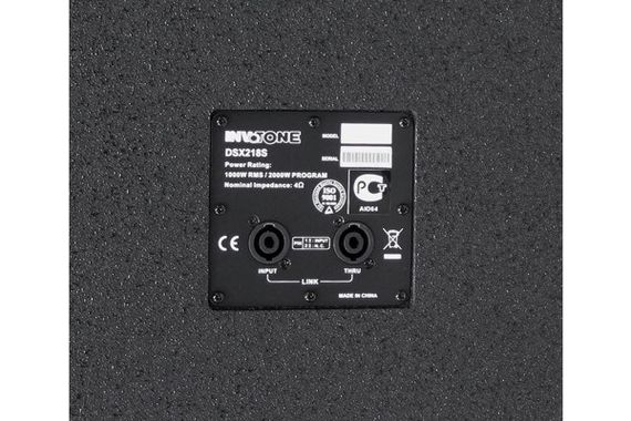 INVOTONE DSX218S пассивный сабвуфер, 2000Вт, динамик 18 дюймов