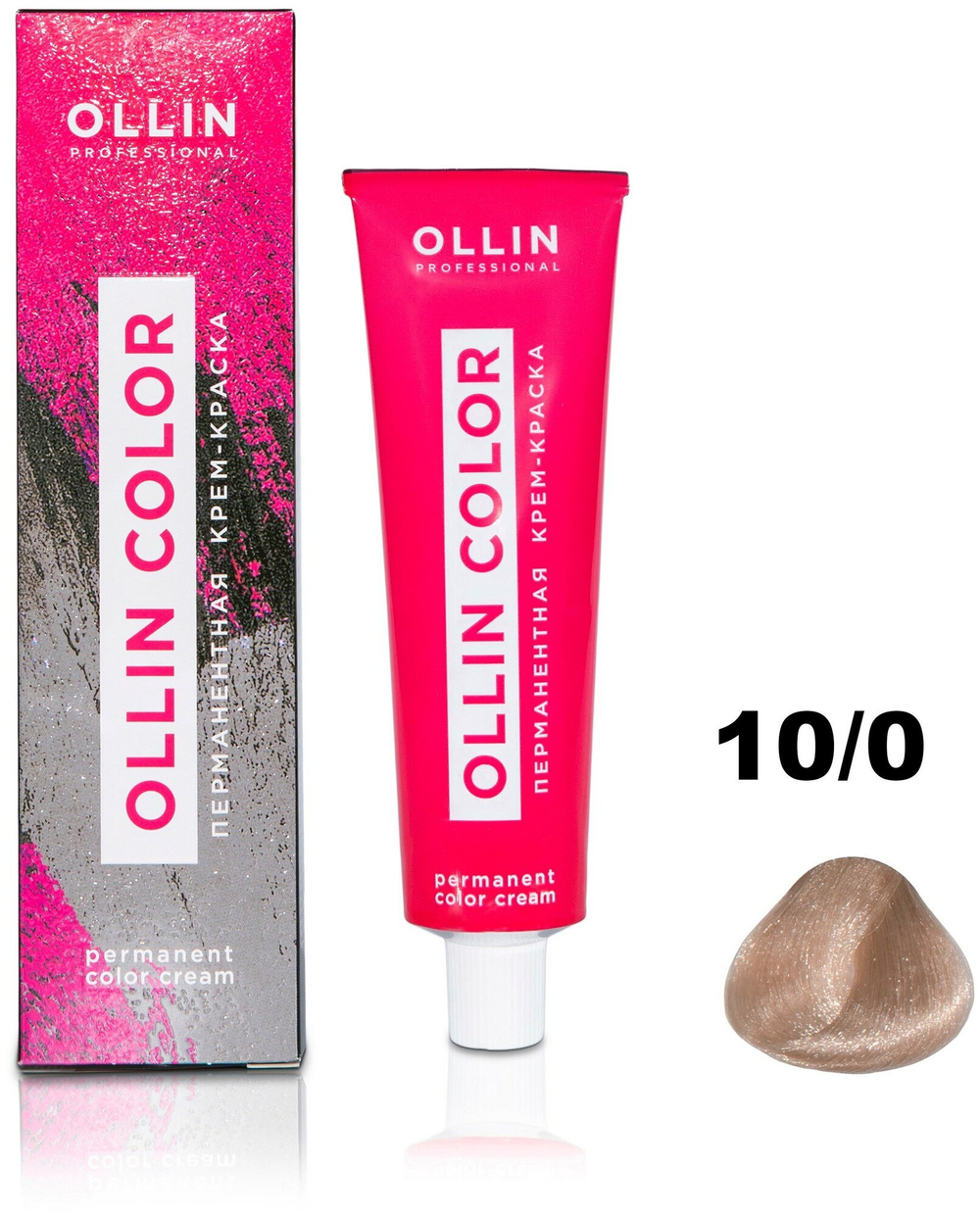 OLLIN COLOR 10/0 светлый блондин 100 мл Перманентная крем-краска для волос