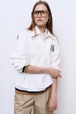 Рубашка-поло с длинным рукавом