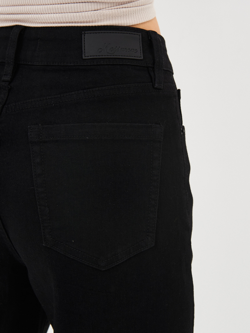 Женские джинсы mom fit с высокой посадкой-MP106B-4