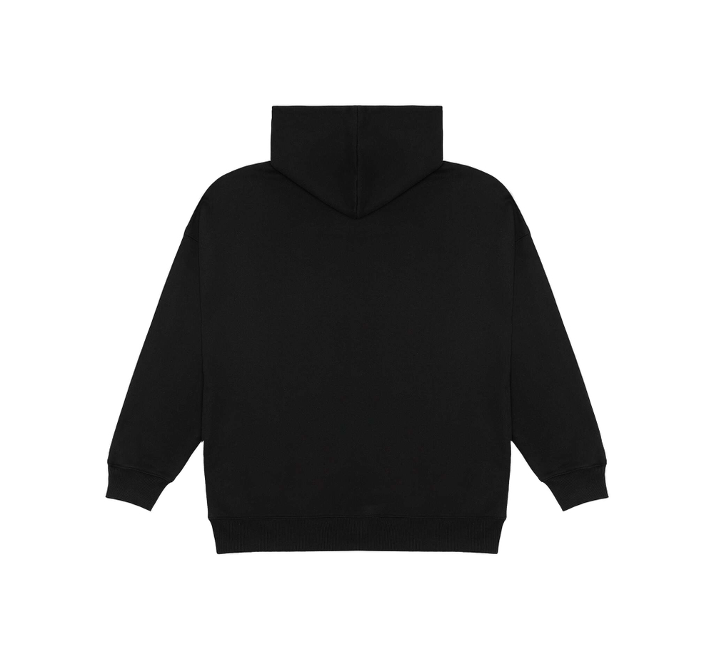 Худи женское oversize TOTAL BLACK