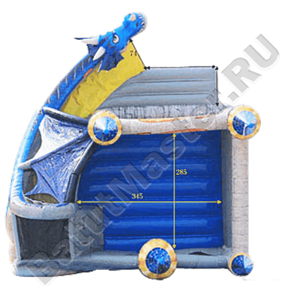 Коммерческий надувной батут "Змей Горыныч младший"