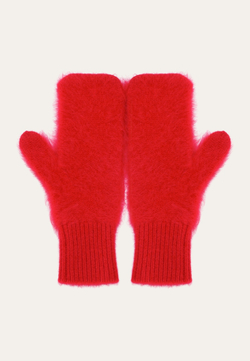 Варежки из пушистого кашемира