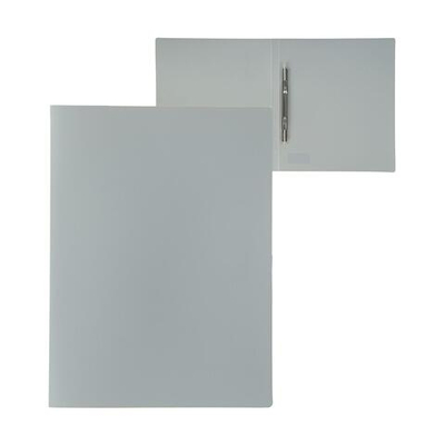 Папка-скоросшиватель Calligrata, A4, кор. 15 мм, 500 мкм, серый, пластик, 100 л.