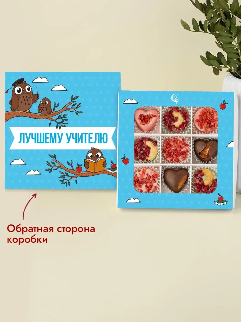 Конфеты шоколадные Лучшему учителю набор подарочный