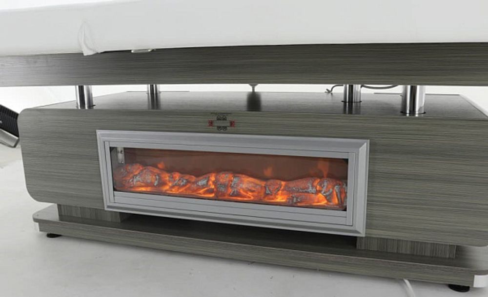 Электрический массажный стол ММКМ-2 (тип 4) (КО-154Д) белый, кофе с молоком