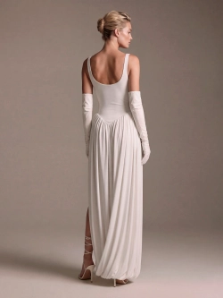 Платье с буфами