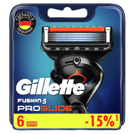 Сменные кассеты Gillette Fusion 6 шт