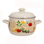 Кастрюля эмалированная 3,5 литра «Капрезе» С-4213АП2/4Жм