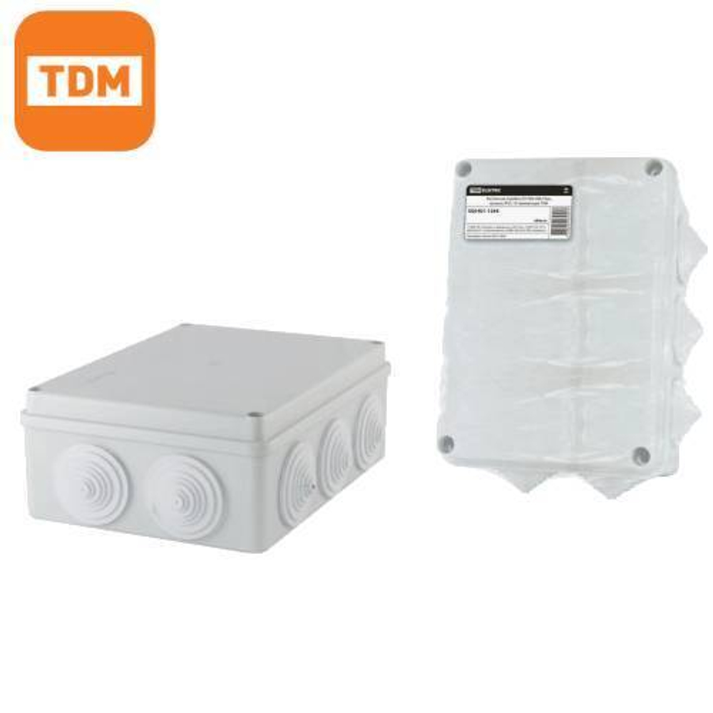 Распределительная коробка наружная по бетону 190х140х70 TDM SQ1401-1244