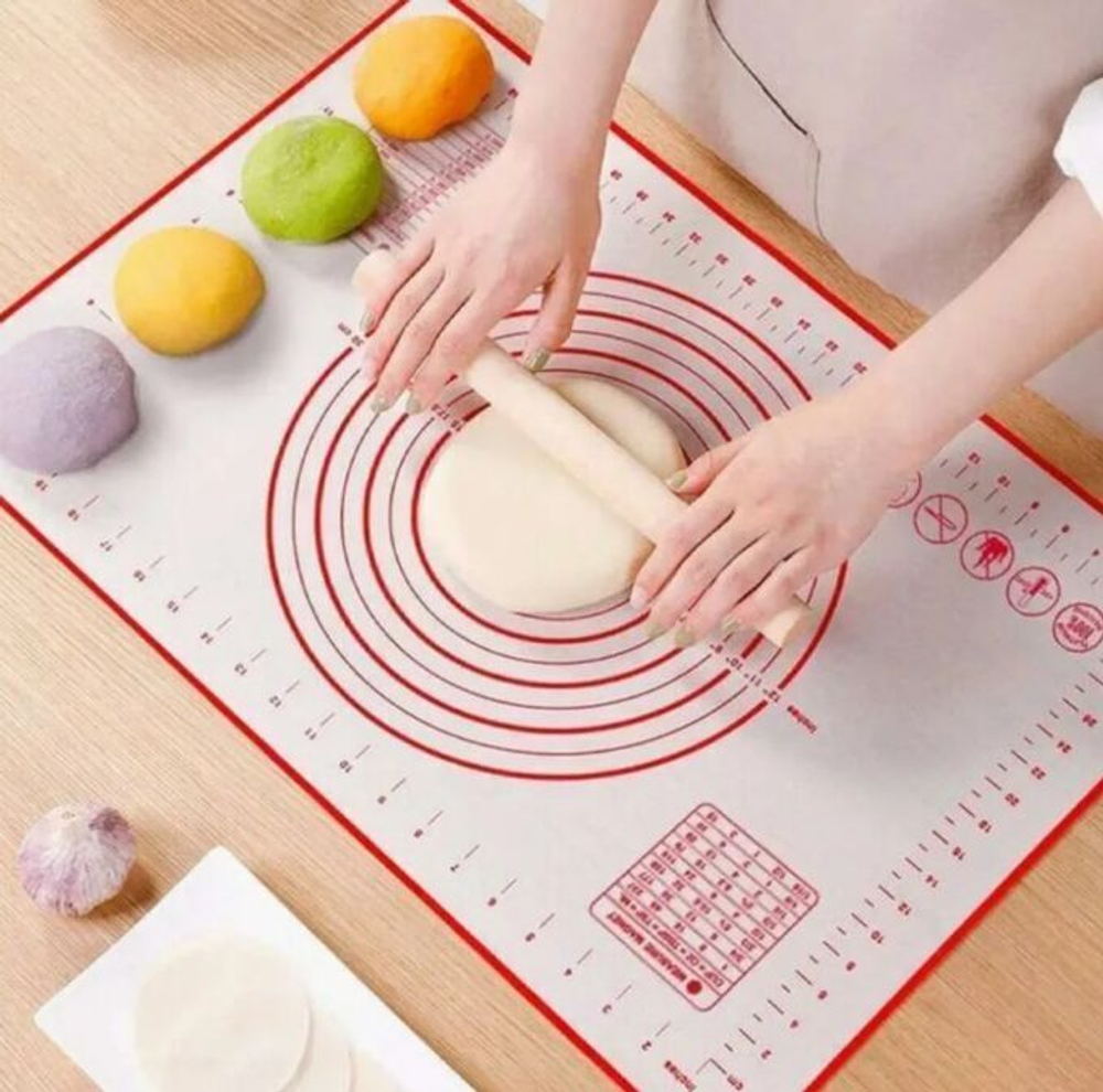 Коврик силиконовый для выпечки и раскатки теста-ВЫБРАТЬ РАЗМЕР!