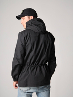 Парка мужская осень осенняя Город Горький черная желтый олень вышивка