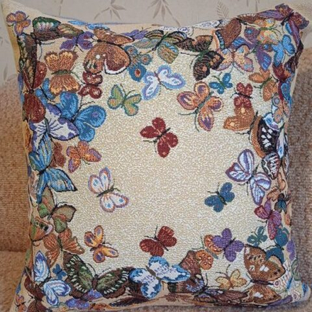 Гобеленовая наволочка "D. ВОЗДУШНЫЙ ВАЛЬС", Россия.