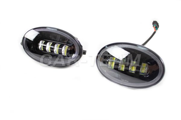 Противотуманные фары (ПТФ) линзованные "Sal-Man" на Honda Civic, Accord, CR-V (арт. 01149) (4 диода LED 50W)