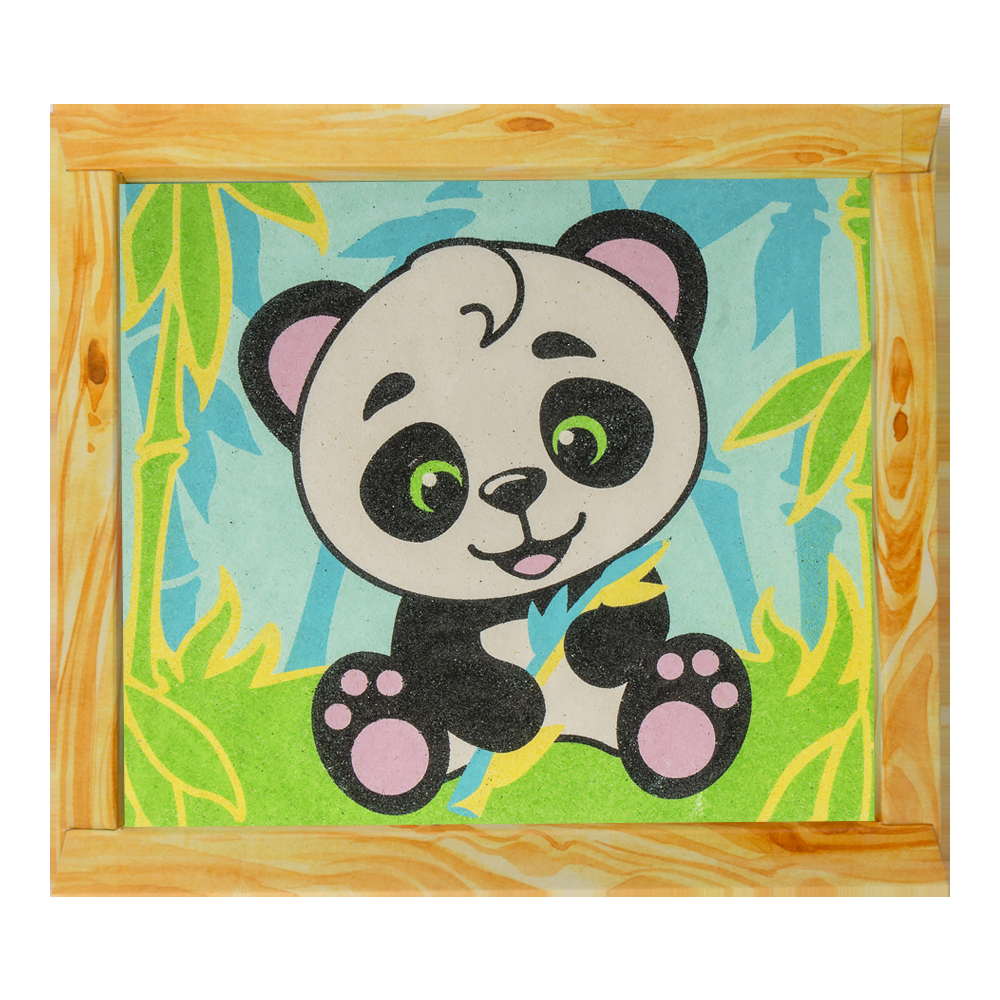 Фреска из песка "Мишка панда" (Lori)