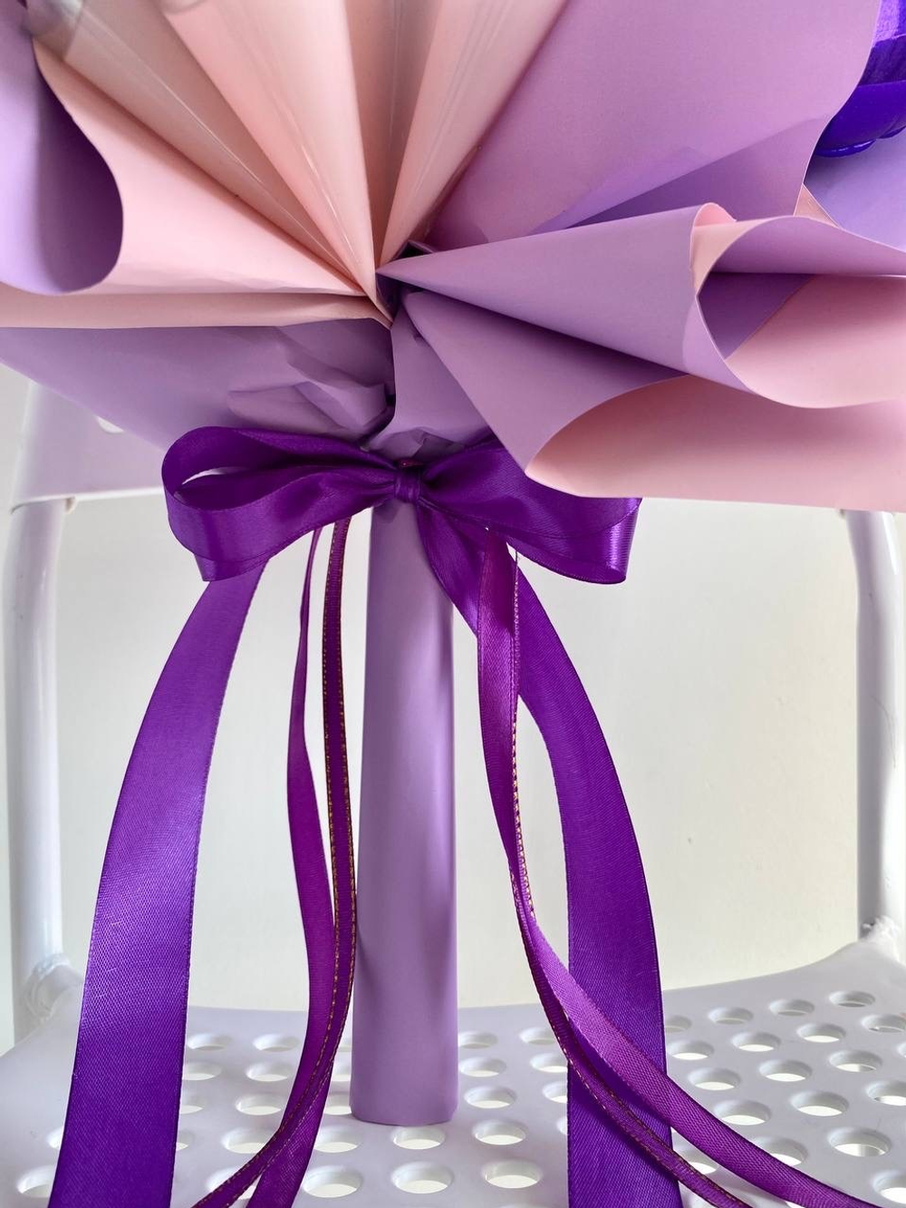 Букет из фиолетовых сердец №1188