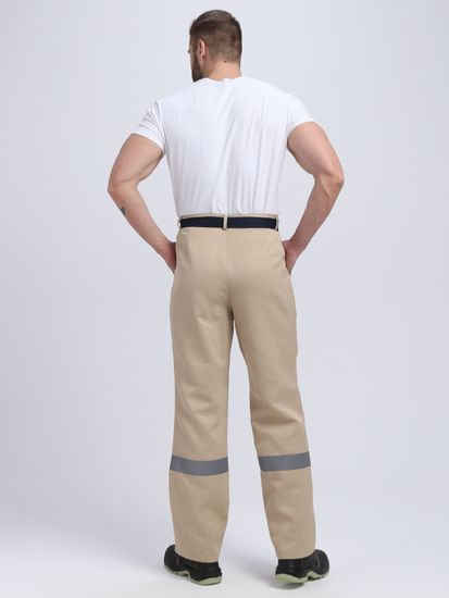 Костюм "Лигор-1" СОП брюки (бежевый/т.серый)