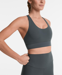 Oysho Спортивный бюстгальтер с бретелями на спине, масляно-синий