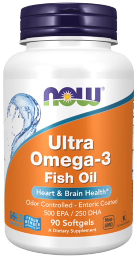 NOW Foods, Ультра Омега-3, Ultra Omega-3, 90 капсул