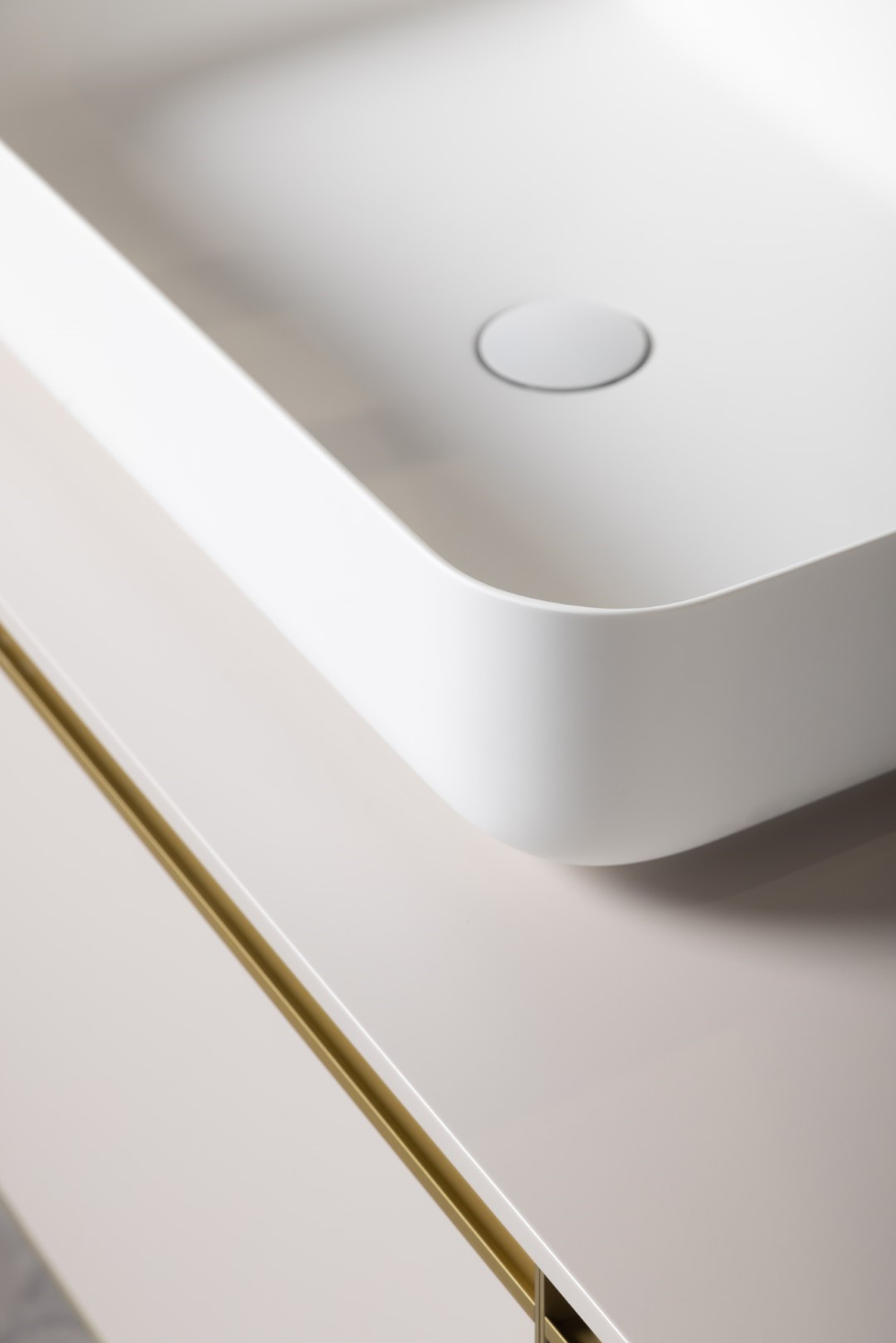 Раковина-чаша кориан прямоугольная матовая, Slim 600*400*130