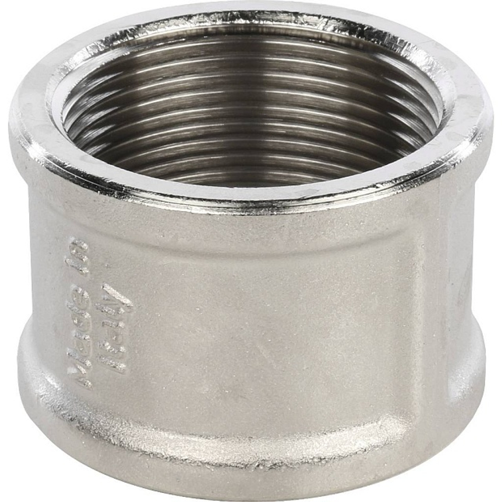 Муфта STOUT SFT 0006 - 1"1/2 (для стальных труб, латунь никелированная)