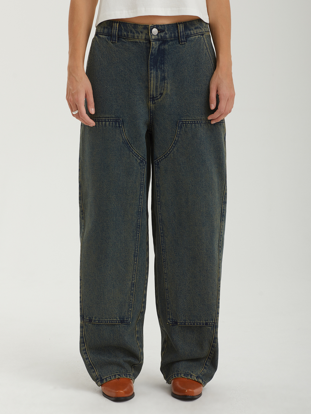 Женские Джинсы Leah Iii Baggy Double Knee