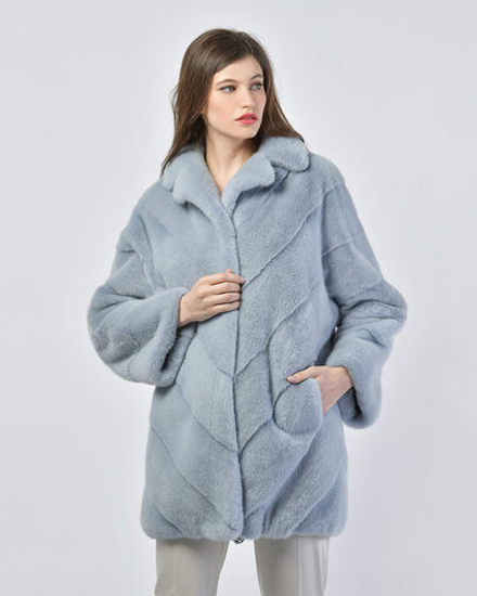 Шуба из меха норки