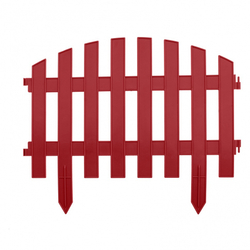 Забор декоративный "Винтаж", 28 х 300 см, терракот, Россия, Palisad