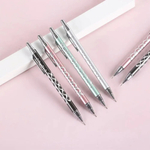 Механический карандаш выдвижной - 4 шт, автоматические ручки-карандаши с выдвигающимся черным грифелем 0,5 мм для черчения и рисования, тонкий с насечками