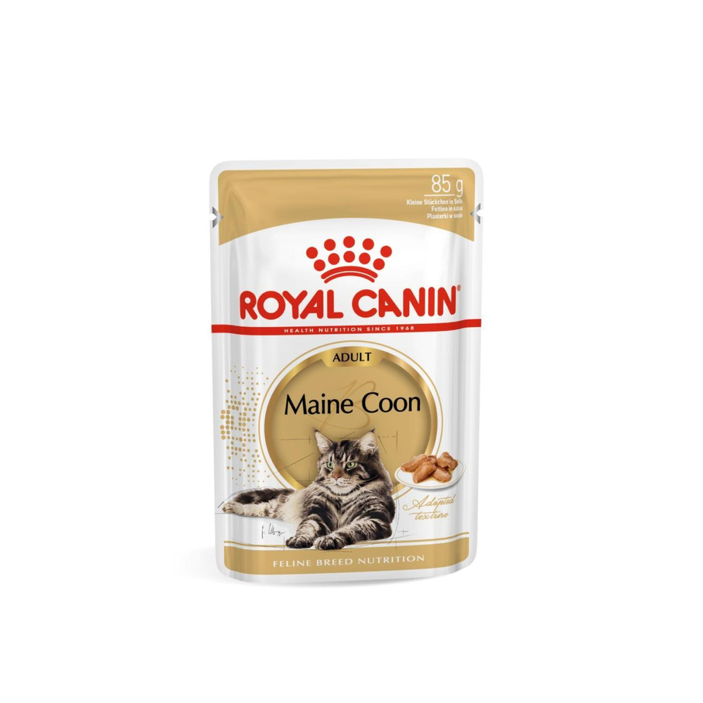 Royal Canin Maine Coon Adult Корм консервированный для взрослых кошек породы Мэйн Кун соус 85г