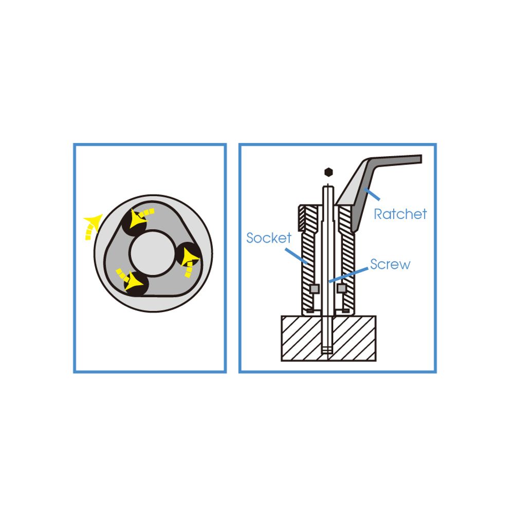 KING TONY (9TD401-12M) Шпильковерт 1/2", 12 мм, эксцентриковый