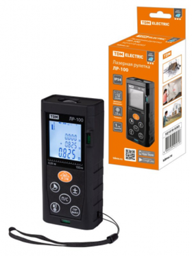 Лазерная рулетка ЛР-60, дальность 60 м, точность 2 мм, подсв., IP54, 2хAAA, “Алмаз” TDM SQ1018-0202