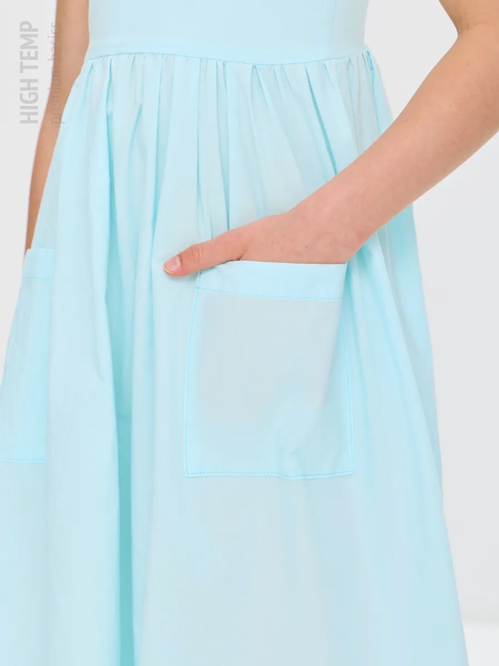 Сарафан из хлопка с бантом на спинке