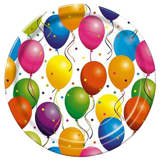 Тарелка картон. 230мм ламинировнная с бортом 1/10шт ШАРЫ