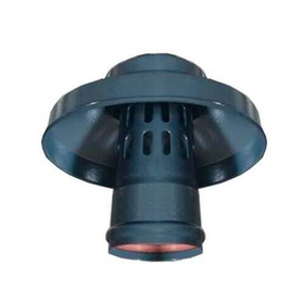 Оголовок с ветрозащитой Rommer D80 мм, черный (алюминий)