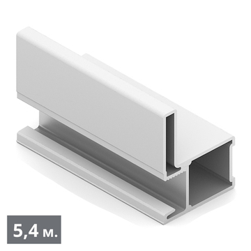 СТАНДАРТ Вертикальный профиль I (5,40 м) белый матовый (ПВХ) (AS0639) Aristo