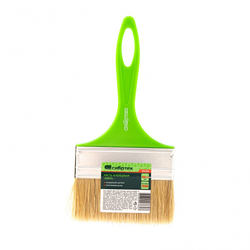 Кисть флейцевая "Евро", 100 x 8, натуральная щетина, пластиковая ручка Сибртех