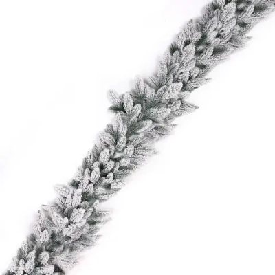 Гирлянда хвойная «Заснеженная» 2,0 м d=30 см, ПВХ, белое напыление