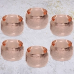 Набор колец для салфеток 6шт «Лайн» 4,5*2,8см, розовое золото