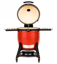 Керамический гриль Kamado Joe Big Joe III, 61 см (красный), с ножками и столиками