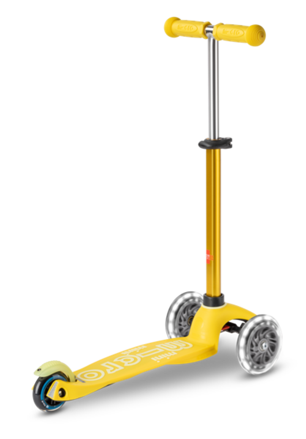 Самокат Mini Micro Deluxe LED Желтый