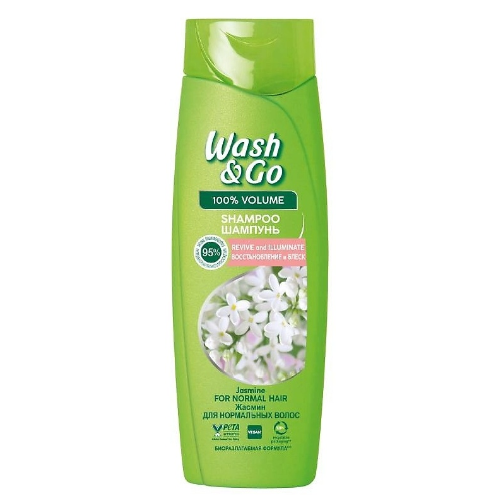 Шампунь Wash&Go Восстановление и блеск 180 мл