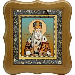 Серафим Соболев, архиепископ Богучарский, святитель. Икона на холсте.