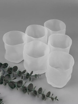 Набор изогнутых бокалов, матовый 300 мл. 6 шт