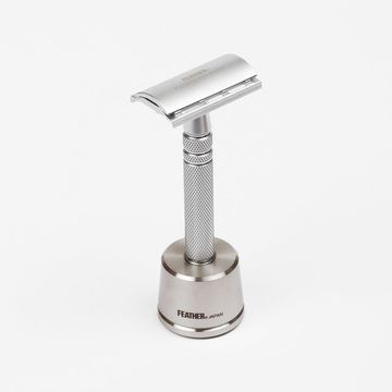 Т-образная бритва (станок) Feather AS-D2S с подставкой, Коллекционная бритва