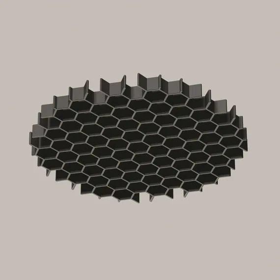 Антибликовая решётка ⌀45мм Technical honeycomb-d45