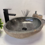 Раковина из речного камня RS-63375 (52*44*15) 0123