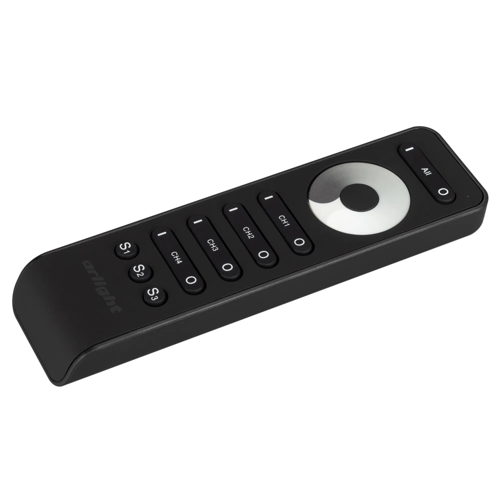 Пульт SMART-R33-DIM Black (4 канала, 2.4G) (Arlight, IP20 Пластик, 5 лет) 032941
